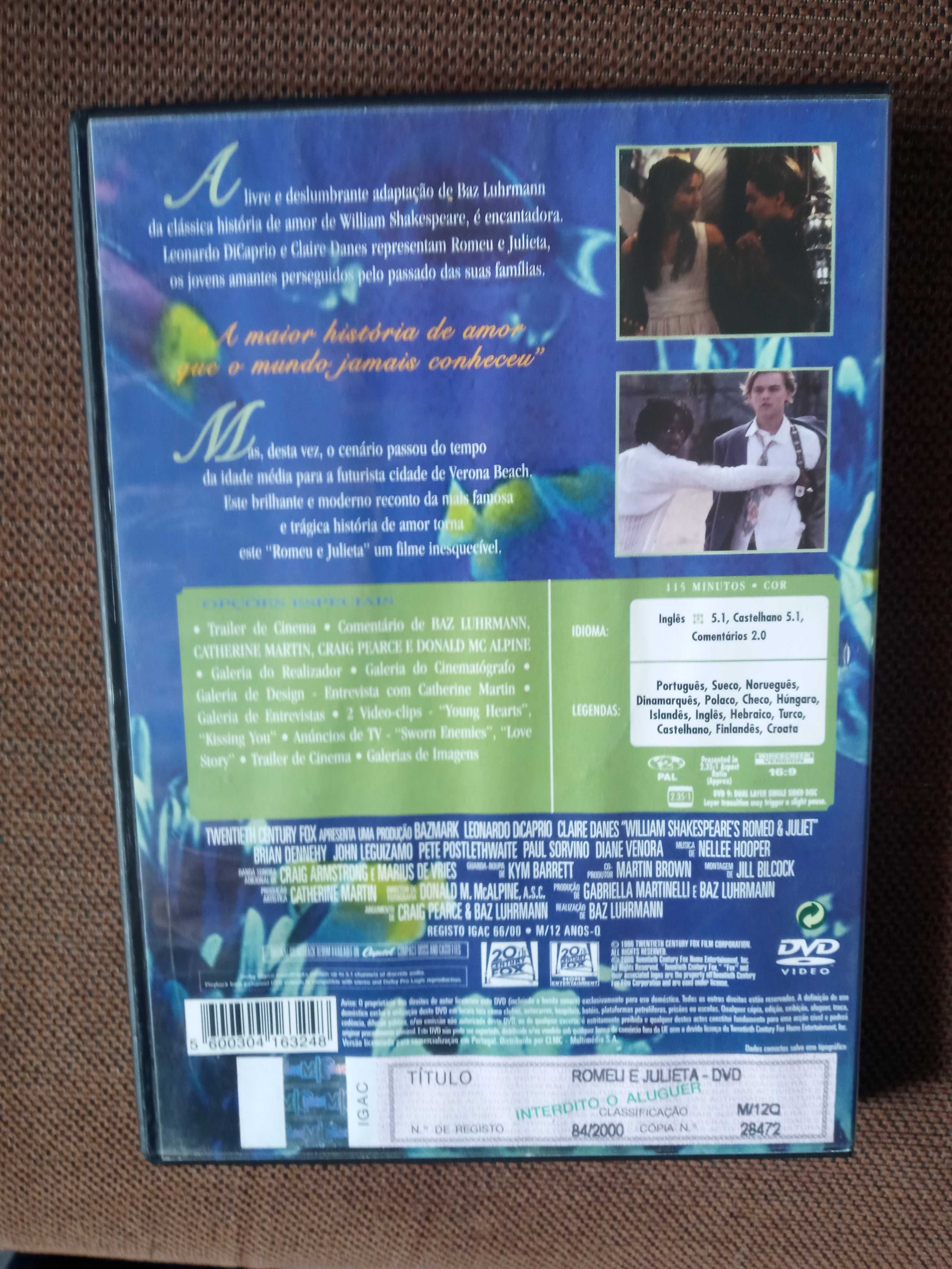 filme dvd original - romeu e julieta