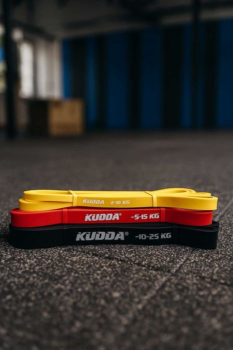 Zestaw 3 Gum POWER BAND KUDDA – Gumy Oporowe Fitness / Crossfit