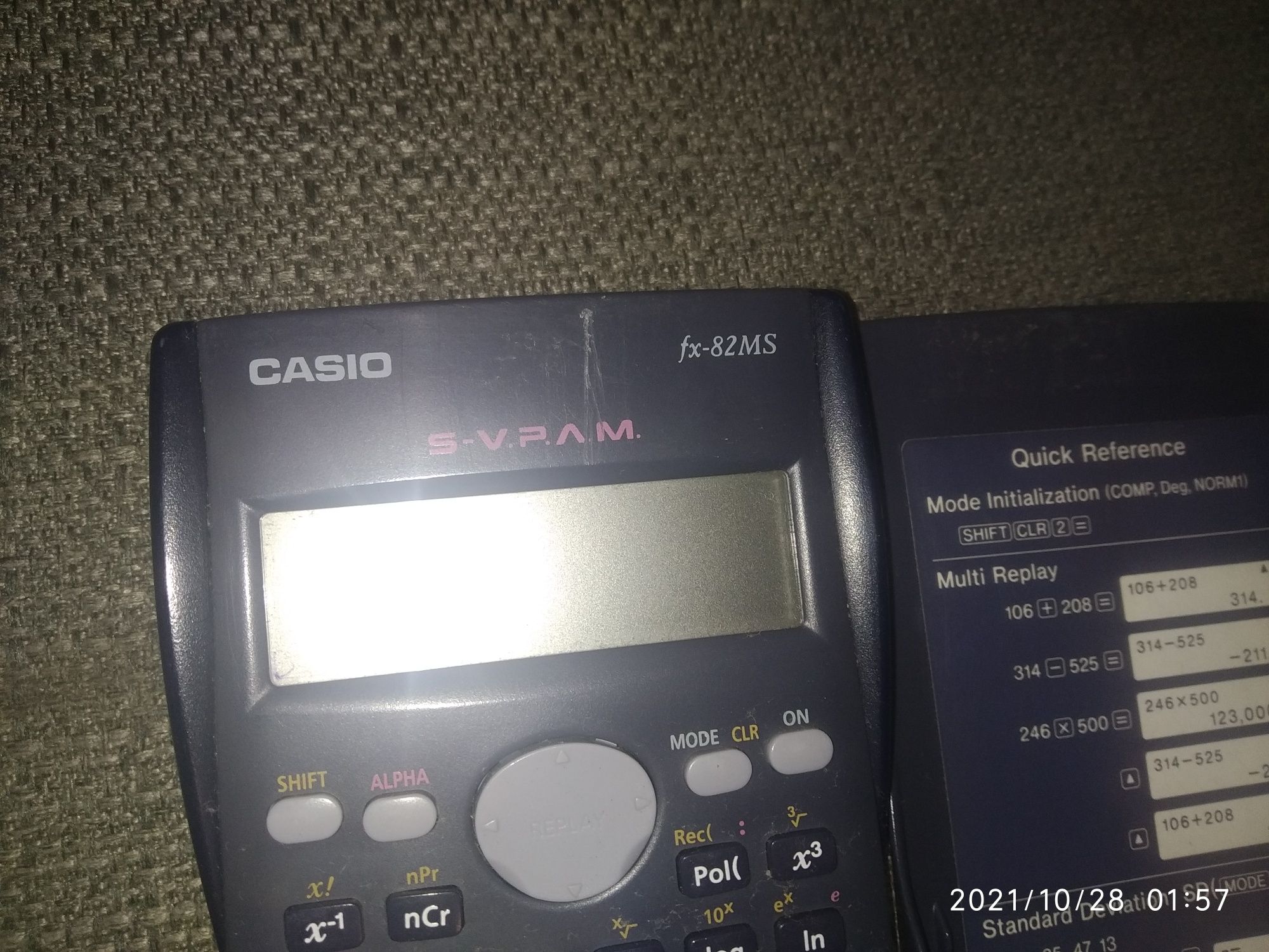 Calculadora Casio fx-82ms fx82ms FX82