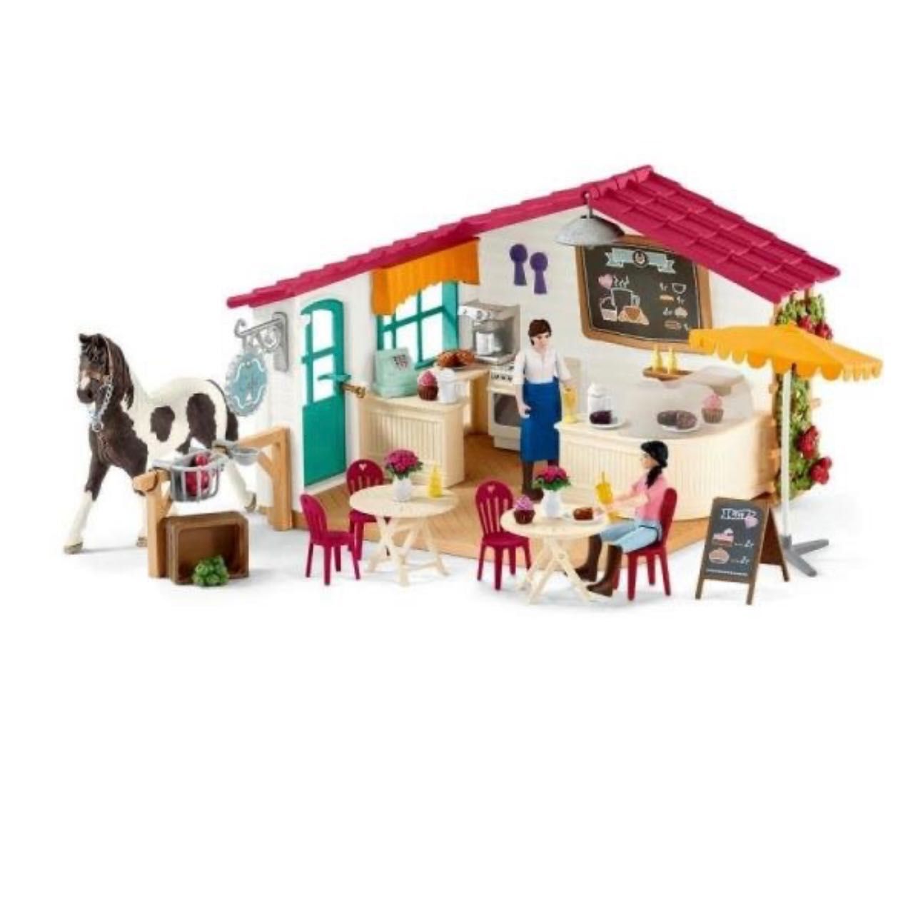 Schleich kawiarnia dla jeźdźców