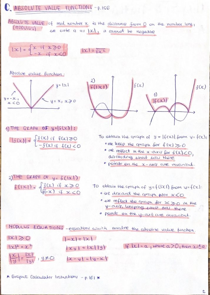 Notatki z Matematyki IB AA HL na 7 - Notes for IB Mathematics AA HL