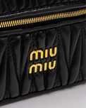 Torebka Miu miu Matelassé Nappa Leather Vanity Black