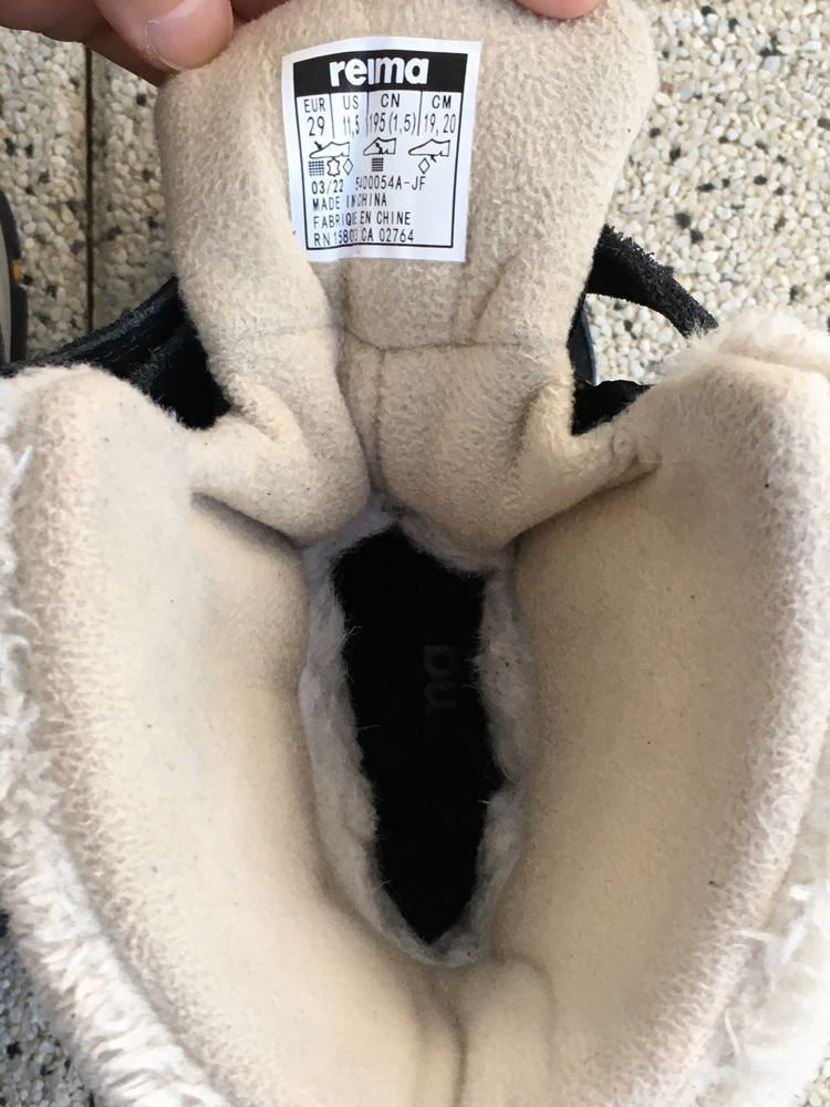 REIMA Samoyed kozaki buty zimowe śniegowce czarne wodoodporne roz. 29