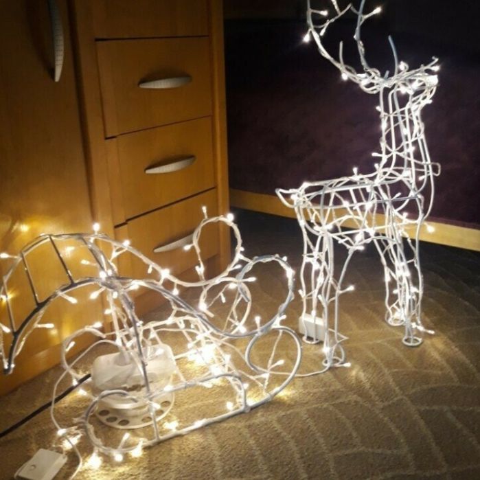 Олень новогодний #олені новорічні фігури із проволоки
