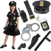 Dziewczęcy kostium policjantki, przebranie xl 10-12 lat