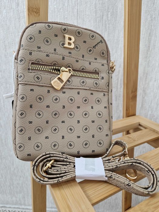 NOWA Mini torebka mała listonoszka beżowa