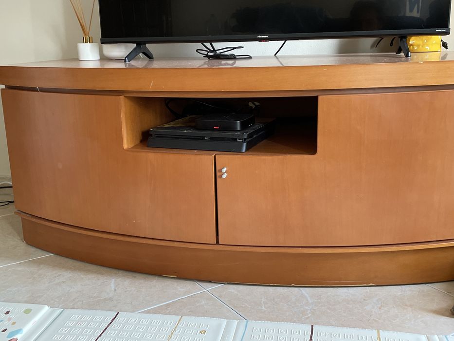 Conjunto de 3 movéis de Madeira Maciça