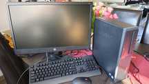 Zestaw komputerowy Lenovo m920S i5 9 generacji + monitor HP kable...