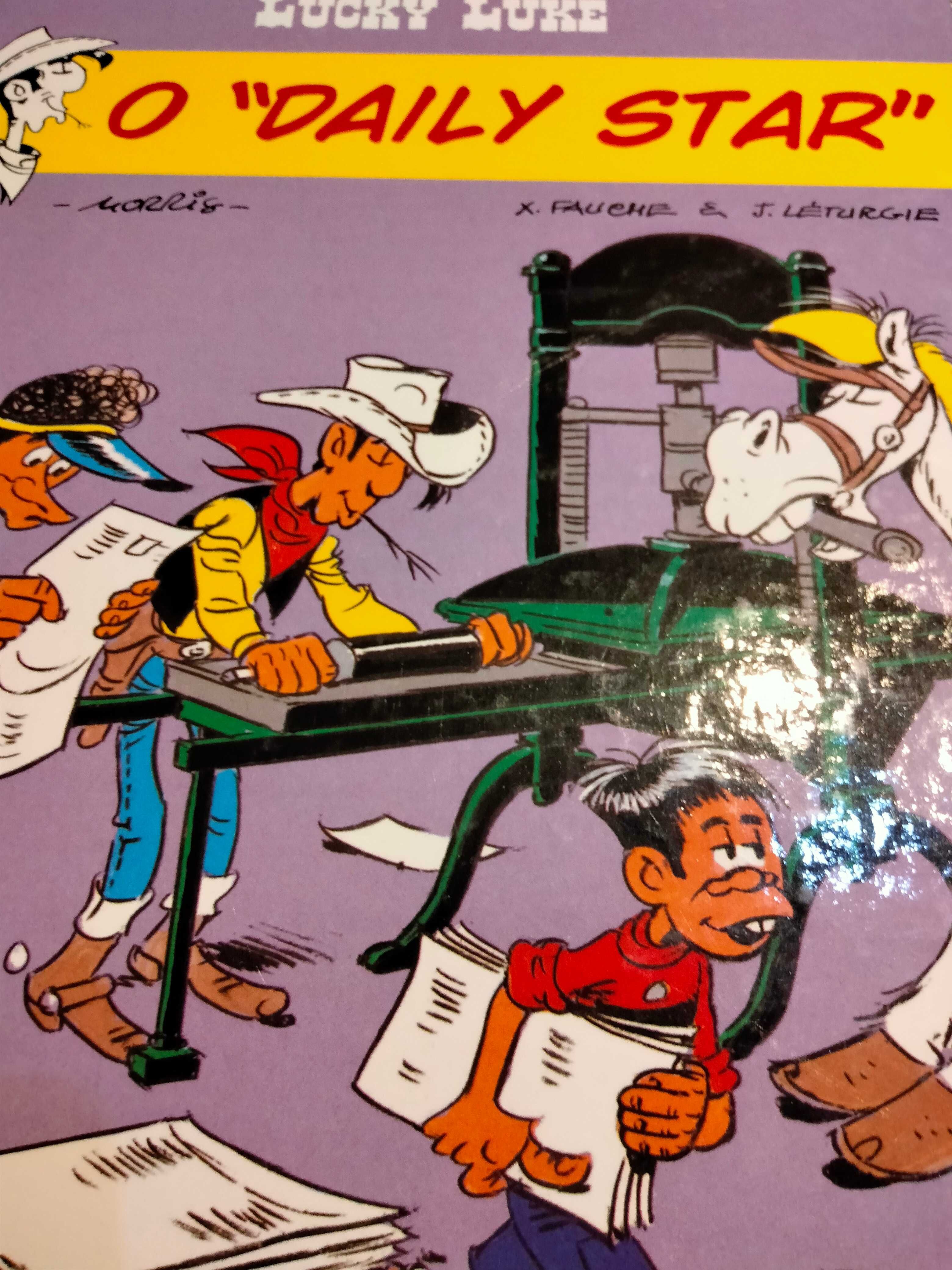 Livros Lucky Luke e Gaston