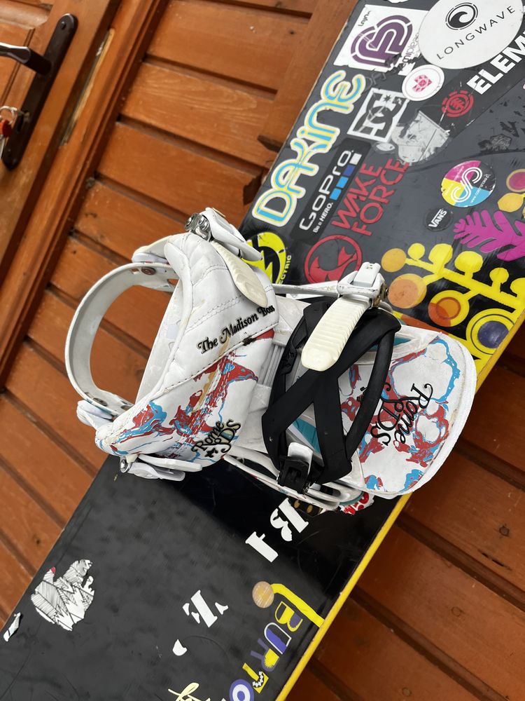 Deska snowboard Burton Feather 149cm wiązania Rome SDS