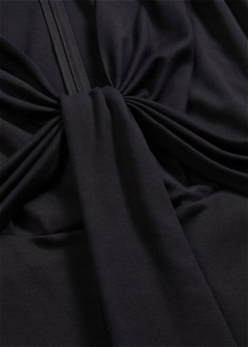 B.P.C czarny kombinezon z wiskozy z przewiązaniem ^52/54