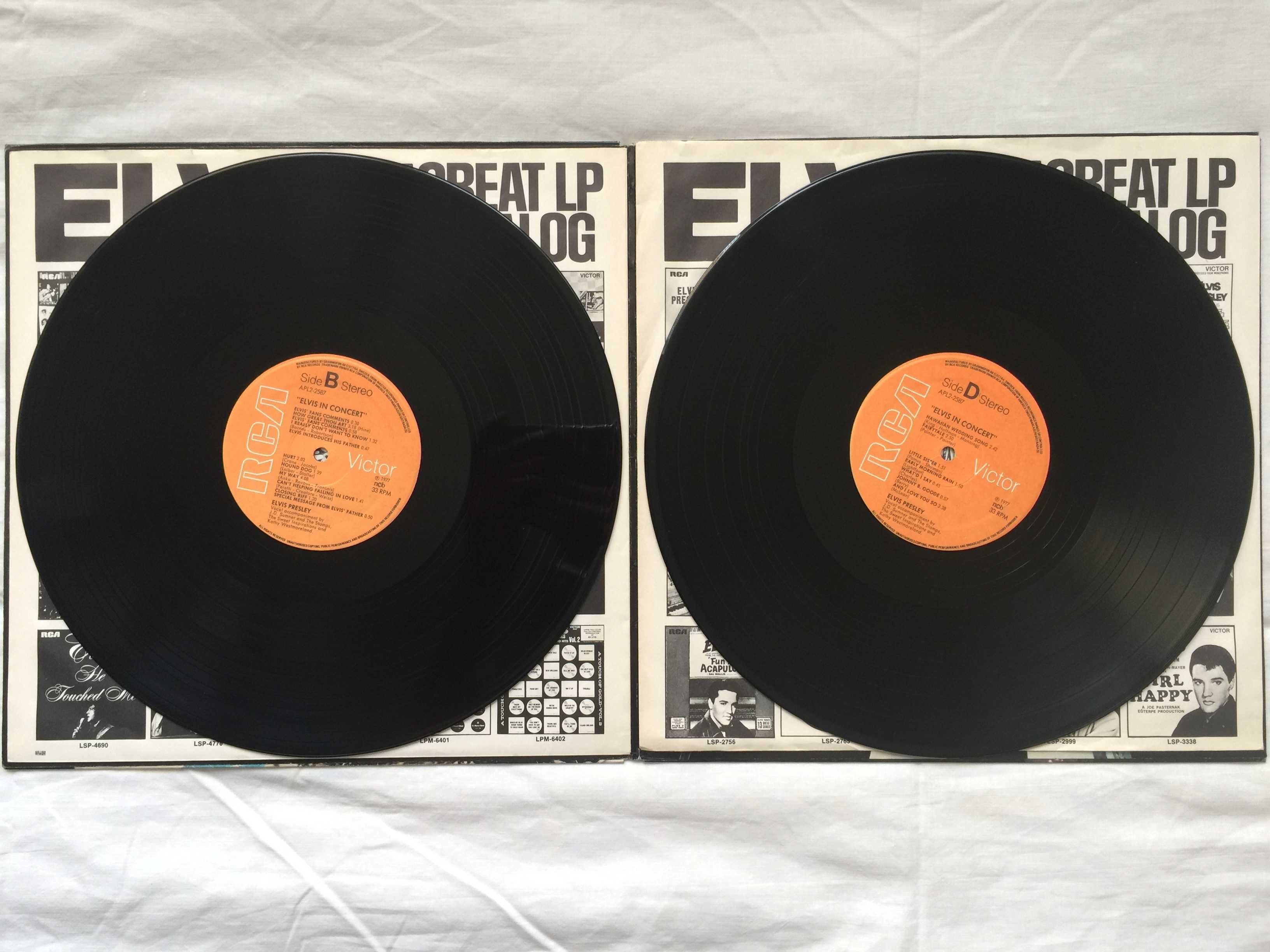 Elvis PRESLEY In Concert CBS-TV 1977 RCA 1-st Press 2 Winyle