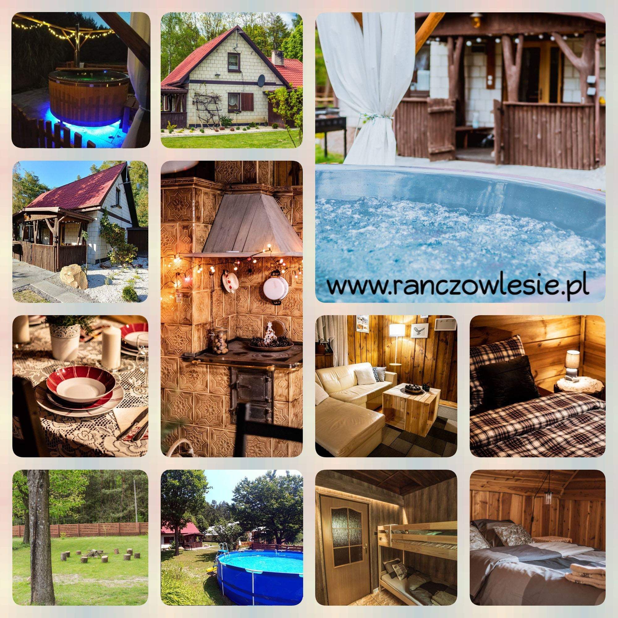 Ranczo w Lesie - Domki z jacuzzi,, odludzie.