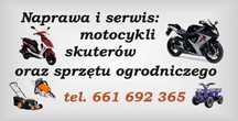 naprawa i serwis motocykli, skuterów, sprzętu ogrodniczego