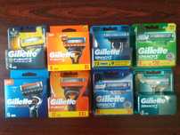 Касети для гоління Gillette Fusion5, Proglide, Proshield, Mach3, Turbo