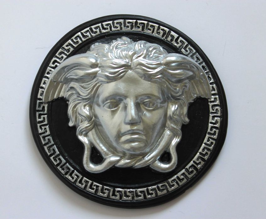 meduza versace dekoracja ścienna czarny-srebrny