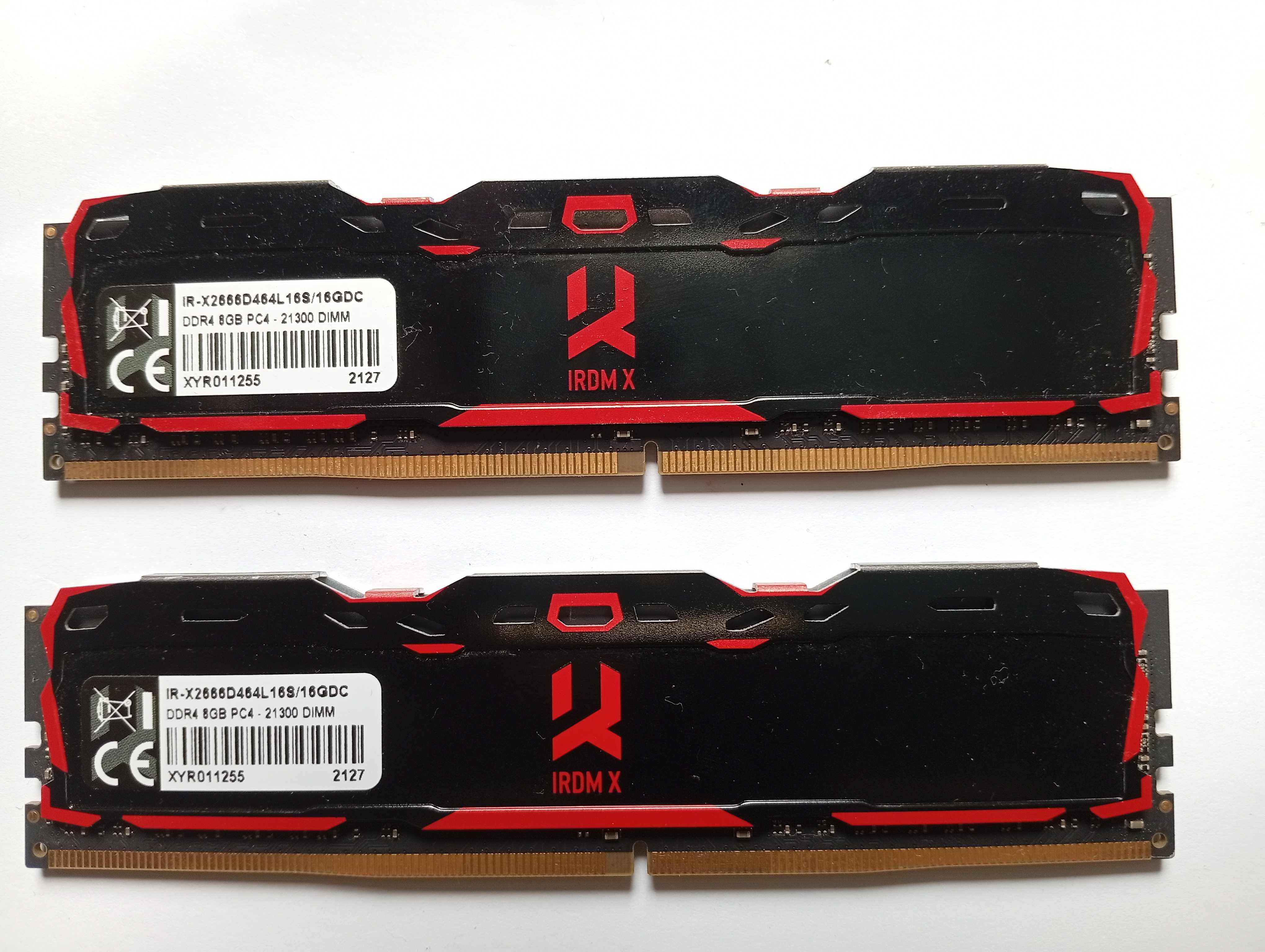 Оперативная память GOODRAM 16 GB (2x8GB) DDR4 2666 MHz IRDM X Black