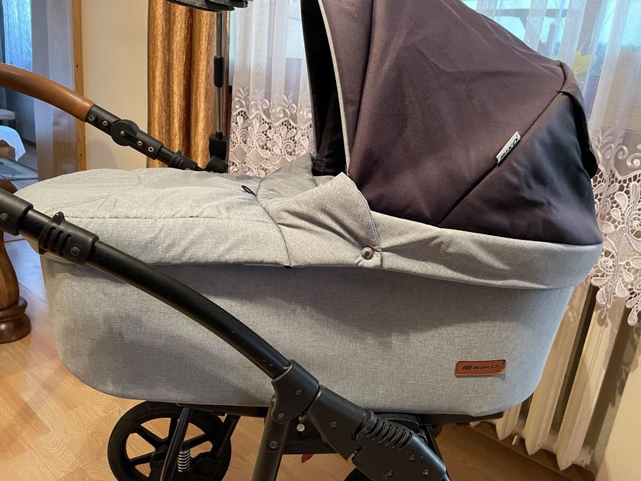 Wózek wielofunkcyjny 3w1 Riko Basic Plus Grey Fox