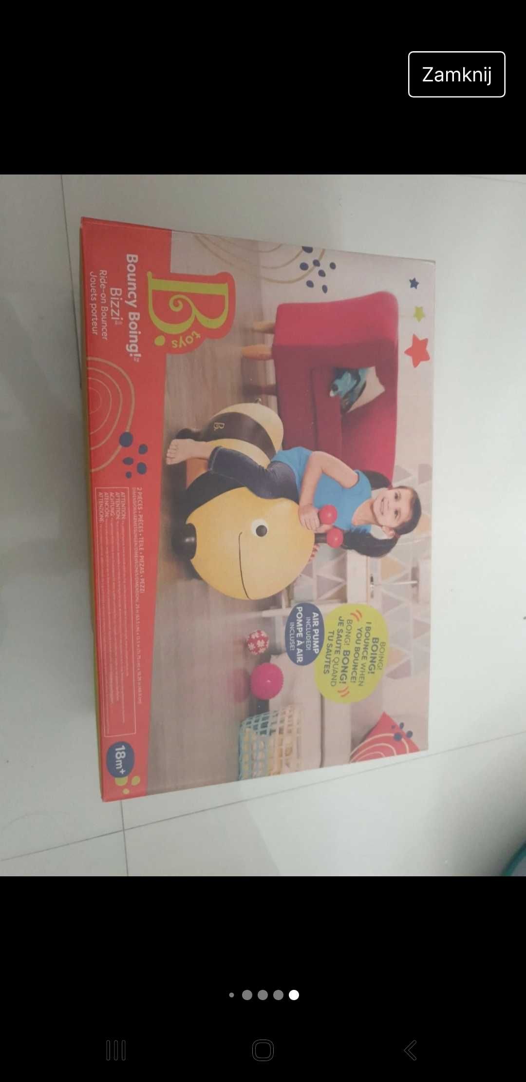 Pszczoła do skakania skoczek b toys bouncy boing bizzi