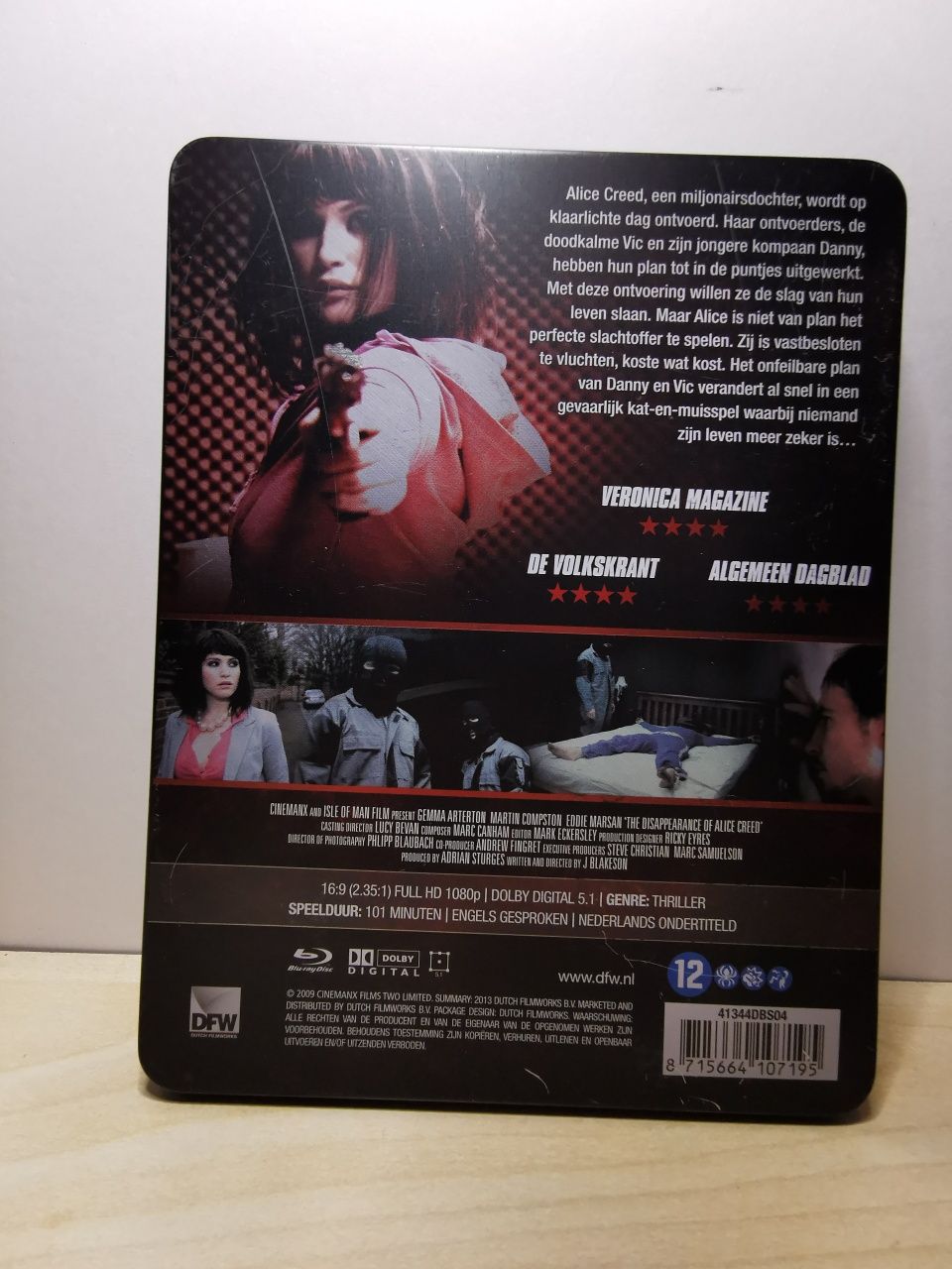 Steelbook Alice Creed blu ray