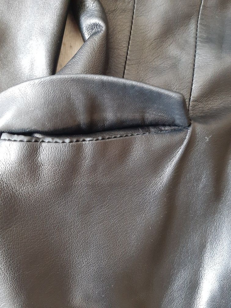 Женский кожанный пиджак-куртка D&G