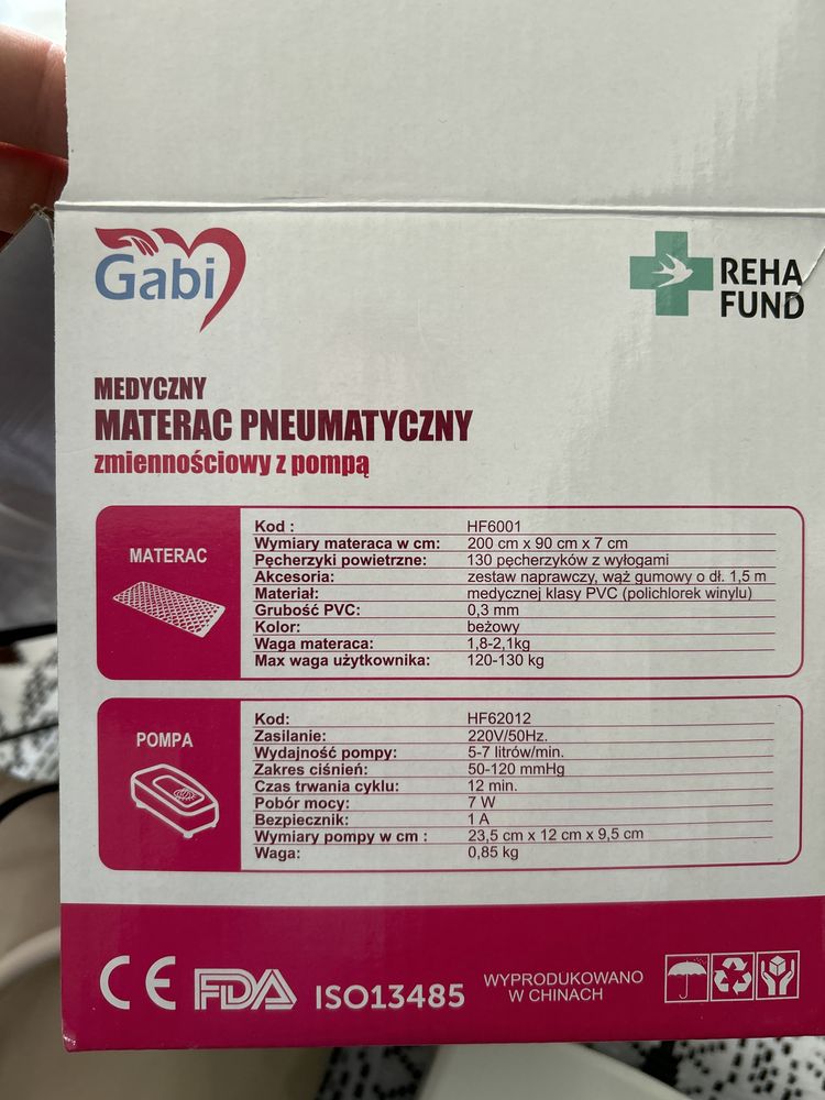 Medyczny materac pneumatyczny Gabi