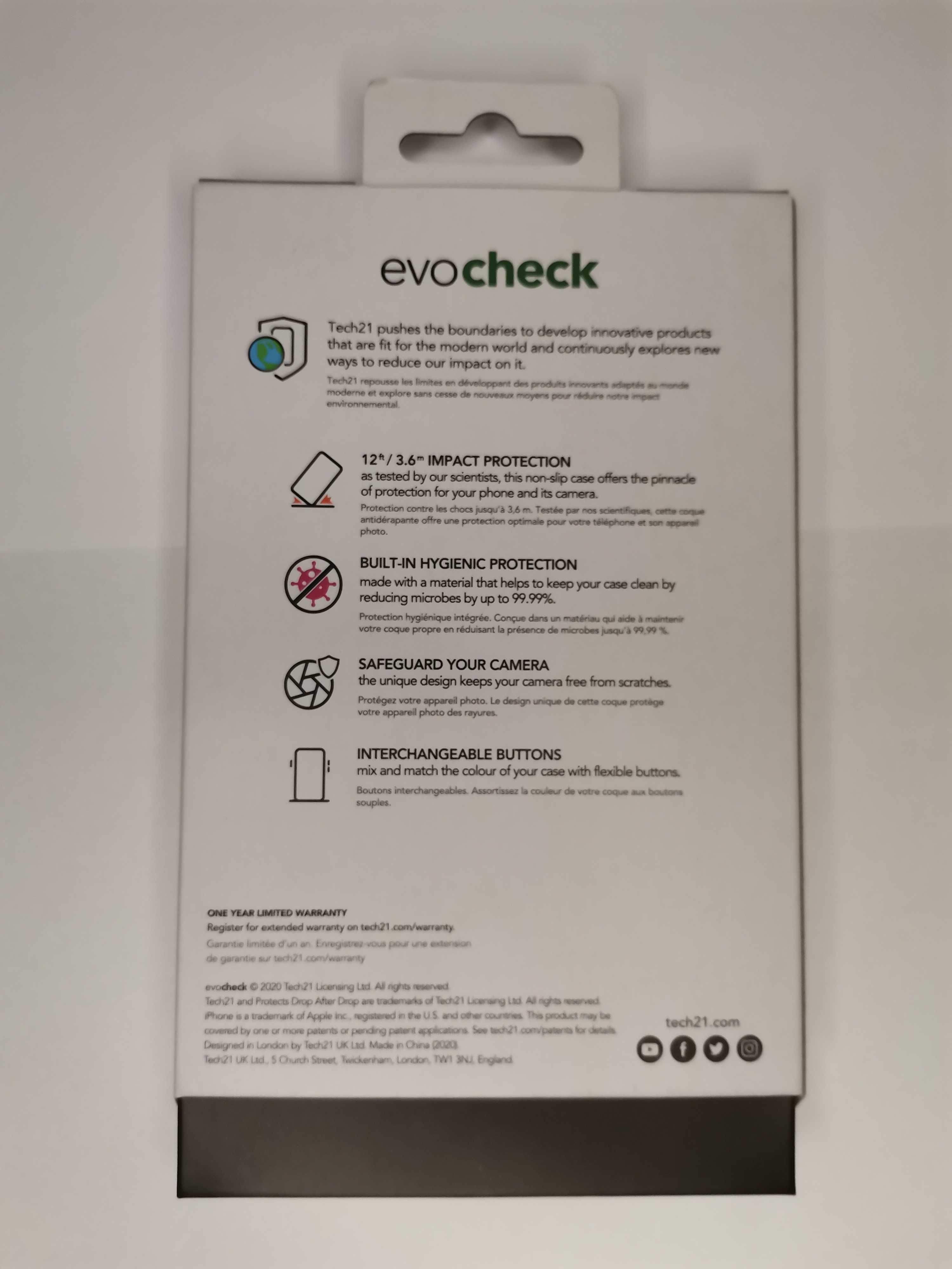 Tech21 Evo check iPhone 2020 5.4 iPhone ultra ochronne etui