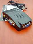 НОВЫЙ видео конвертер к монитору S-video,AV-VGA (RCA/тюльпан на VGA)