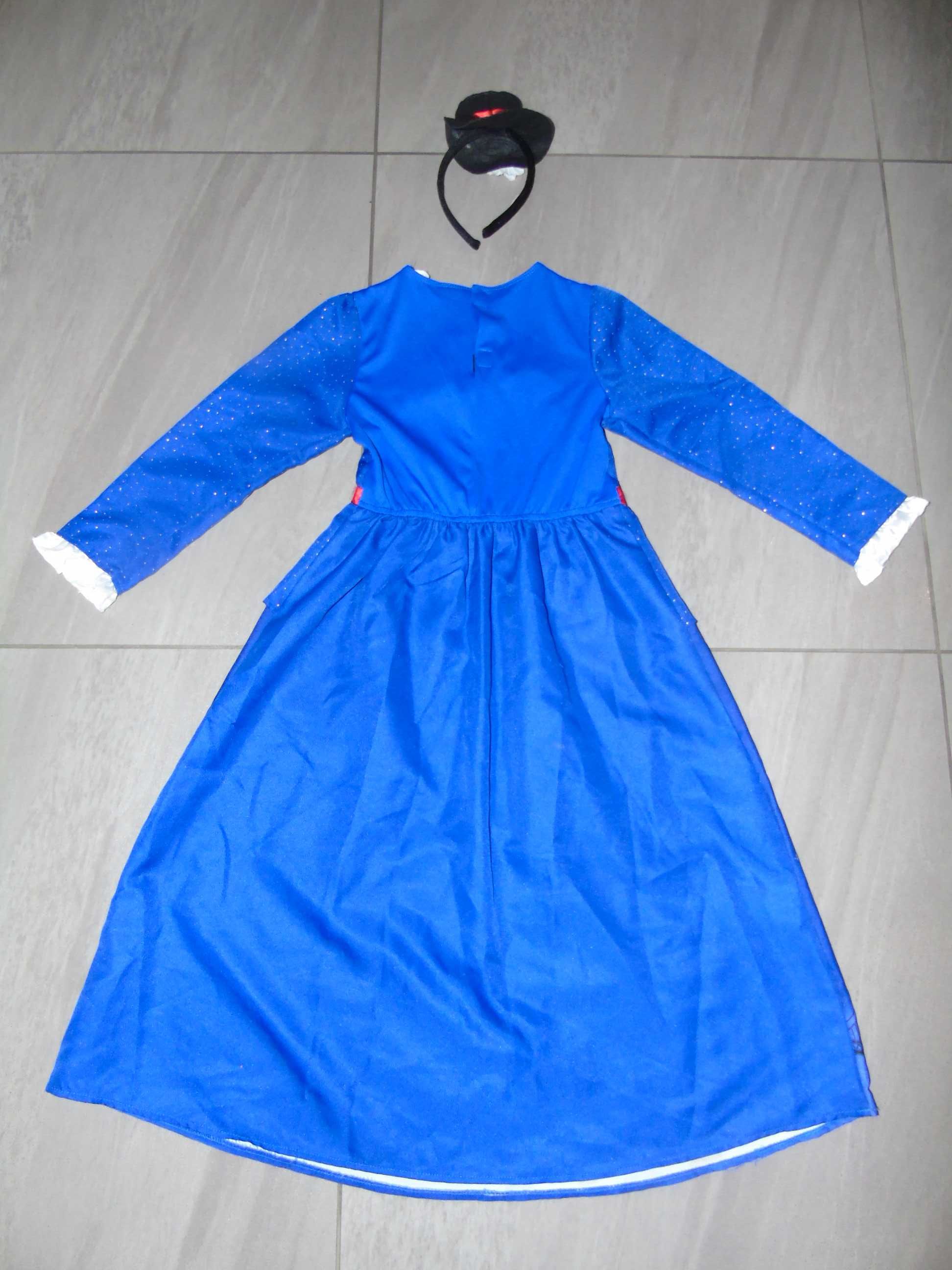 strój sukienka Mary Poppins 7-8 lat