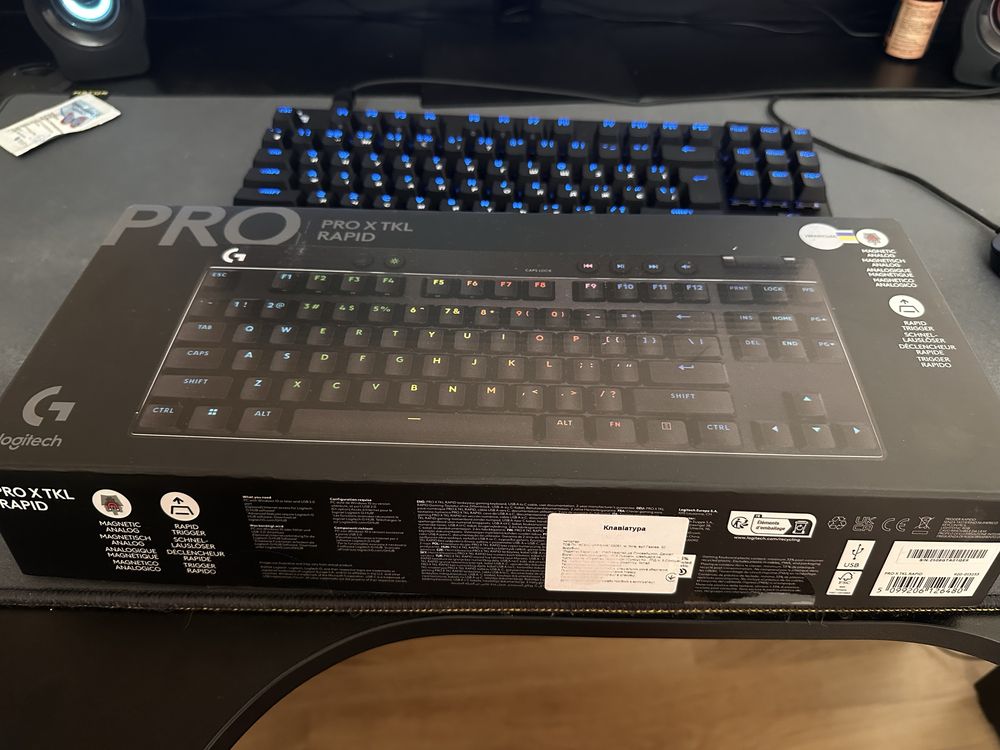 Клавіатура дротова Logitech G PRO X TKL RAPID Black LINEAR