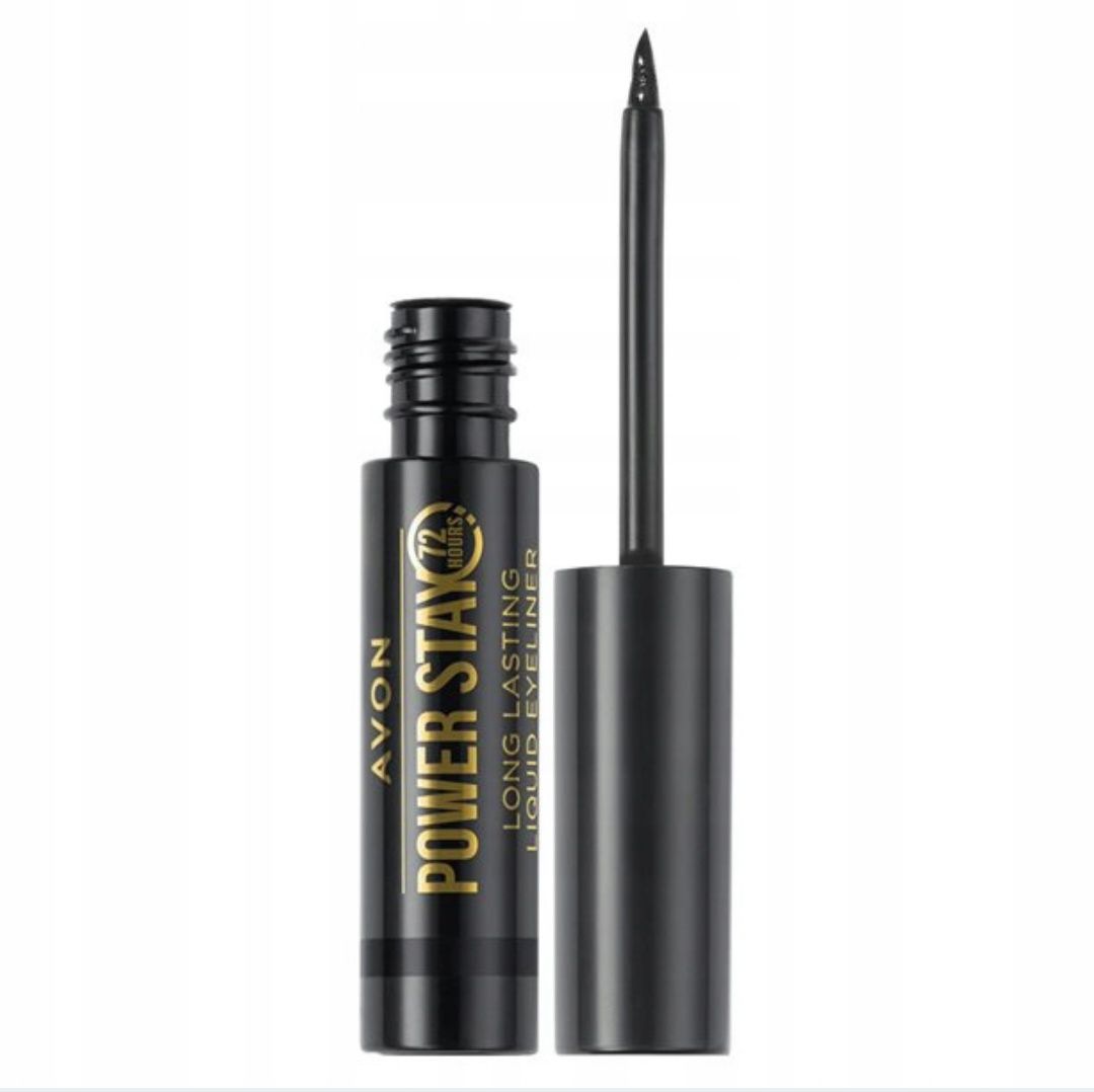 Super trwały Elyeline 72 h Avon Power Stay Czarny Blackest Bllack 2szt