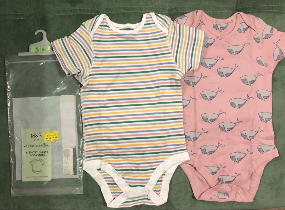 НОВІ бодики M&S на 2-3 роки 92-98 см
