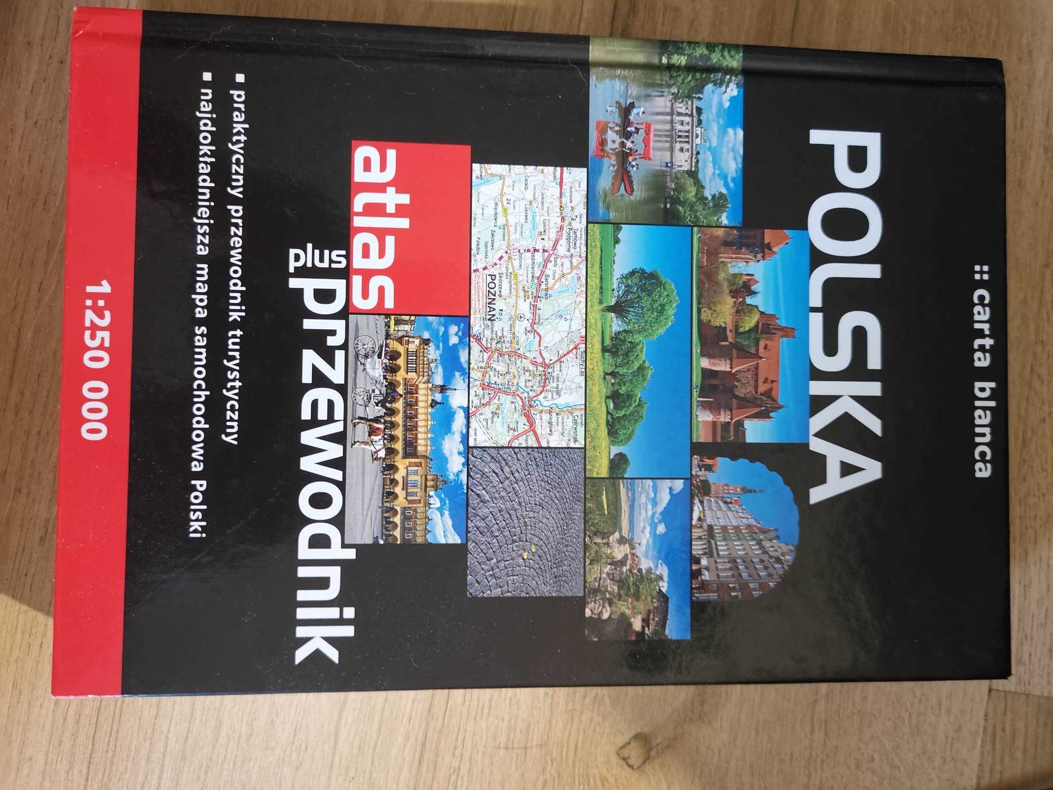 Polska Atlas plus przewodnik Carta Blanca NOWA