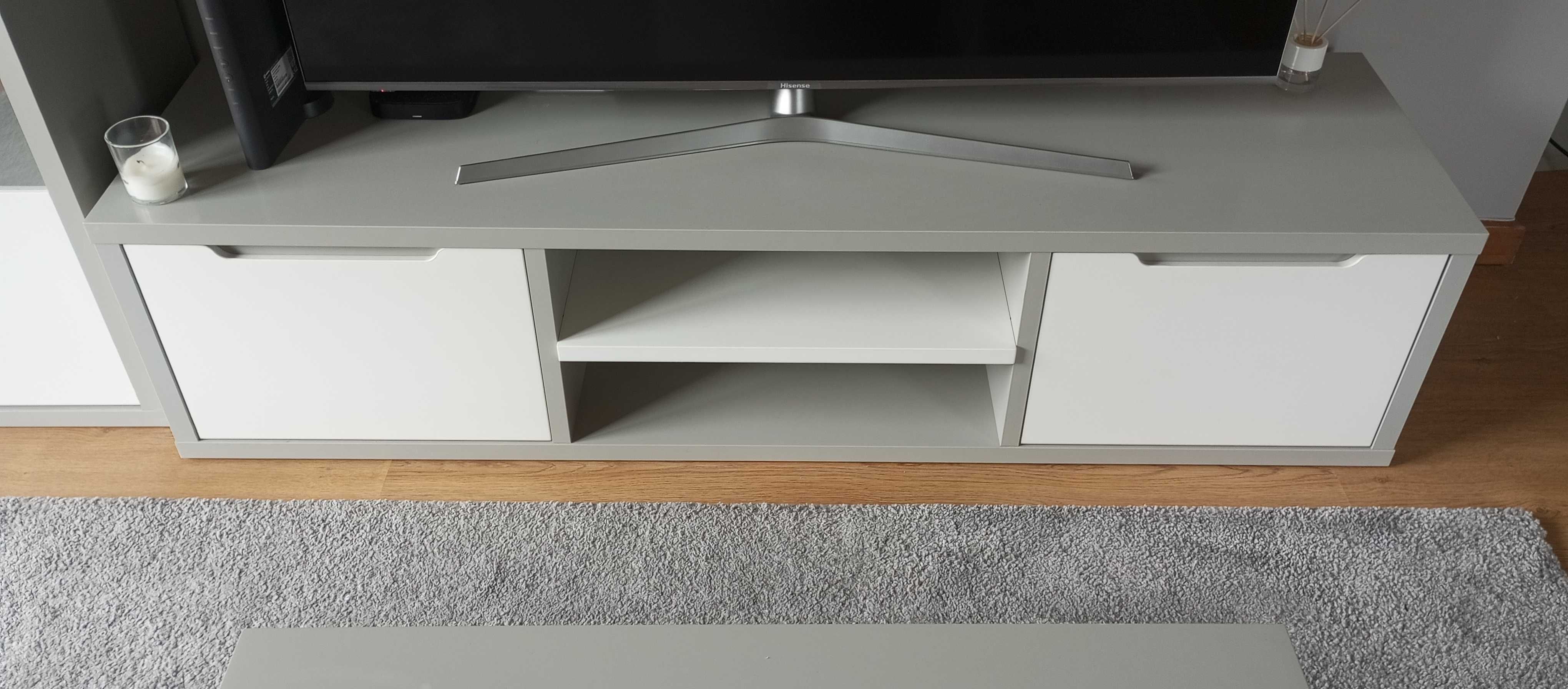 Sala Completa Coleção Viena Cinza Branco Loja Sítio do Móvel
