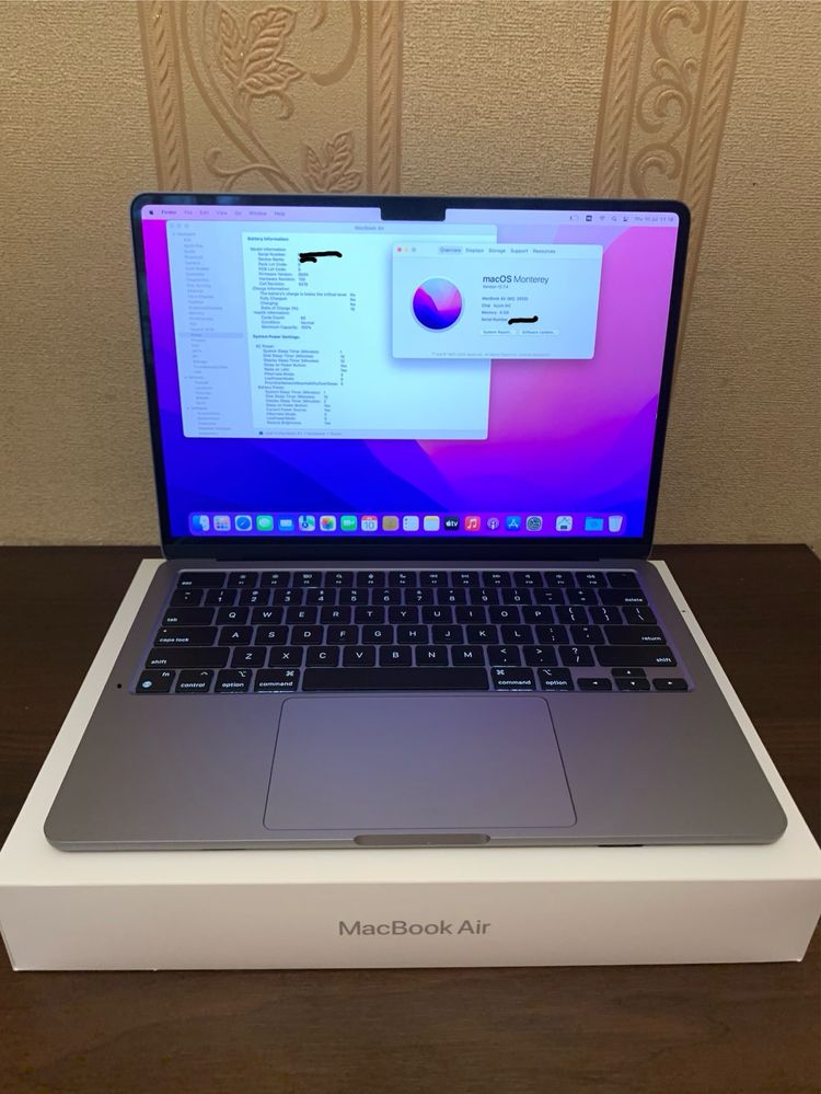 Гарний!Macbook Air 13.6” M2 8/256 Gb Акб:100% Space Gray