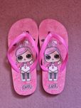Śliczne różowe japonki dla dziewczynki Lol Suprise r.30-31/18cm