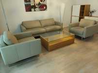 Skórzana kanapa i dwa fotele Livingroom