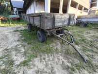 Przyczepa D45 - wywrotka (2 tłoki) - zarejestrowana - transport !!!