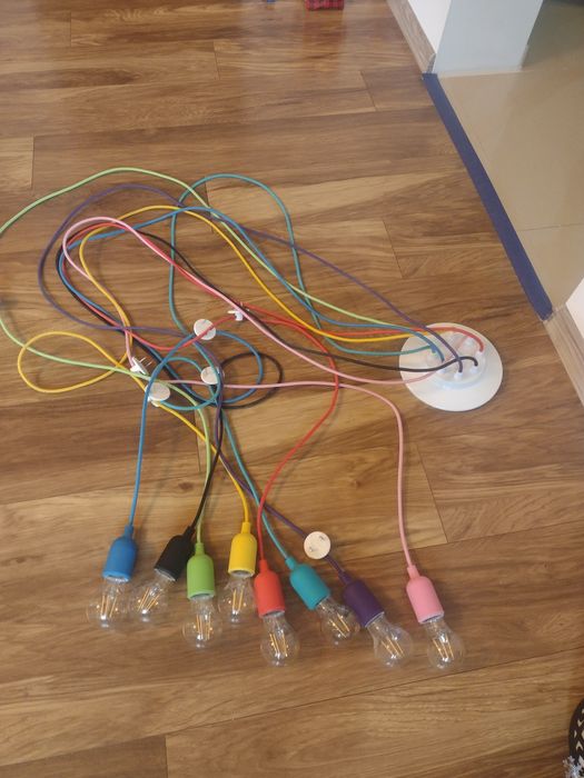 Lampa wisząca kolorowa