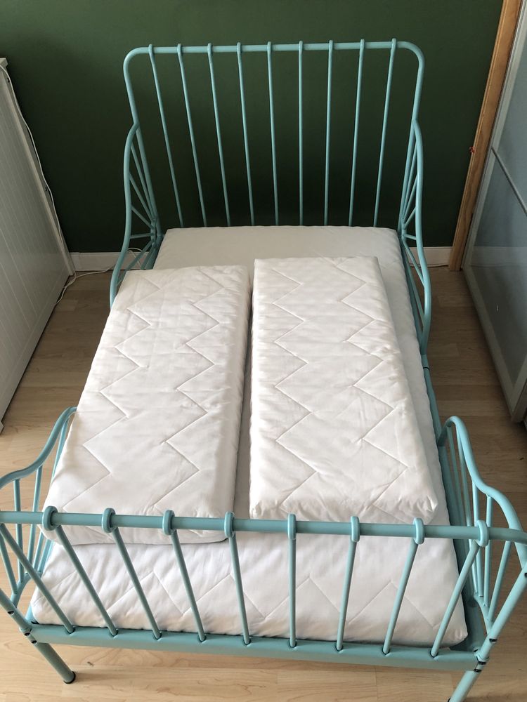 Łóżko dla dziecka ikea Minnen łóżeczko plus dno i materac