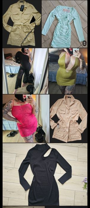 Сукня oh polly  святкова новорічна чорна білa рожева червона