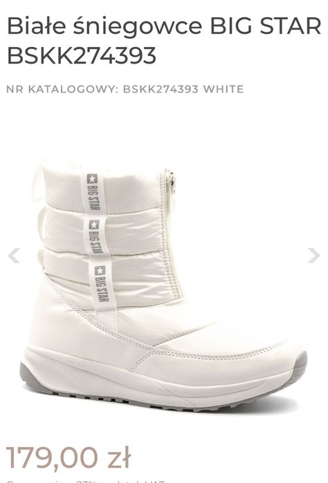 Białe śniegowce BIG STAR