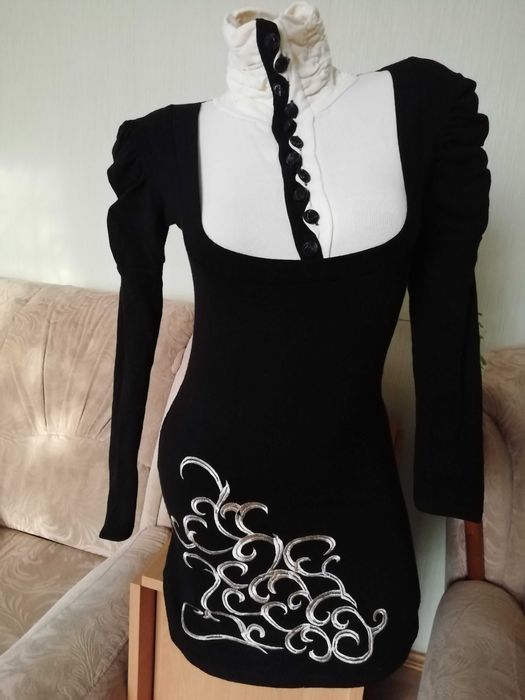 Платье облегающее, платье-гольф, Сукня тепленька під горло.