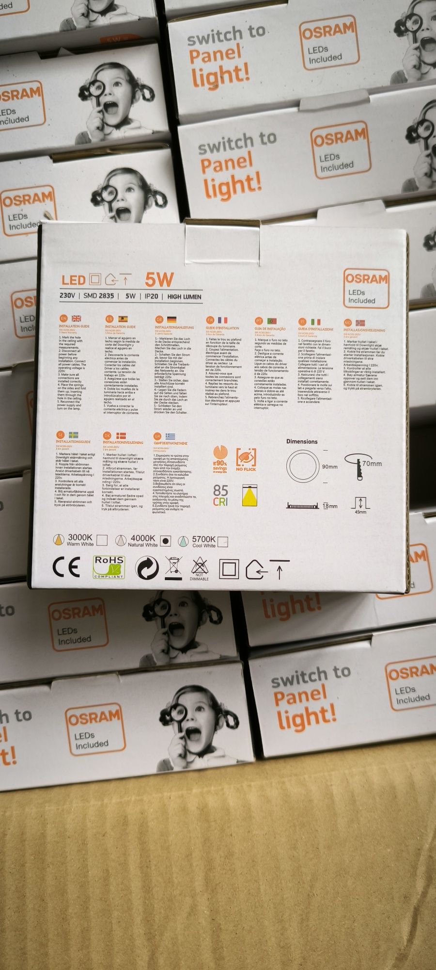 Downlight foco led Pladur 5w 4000k Osram