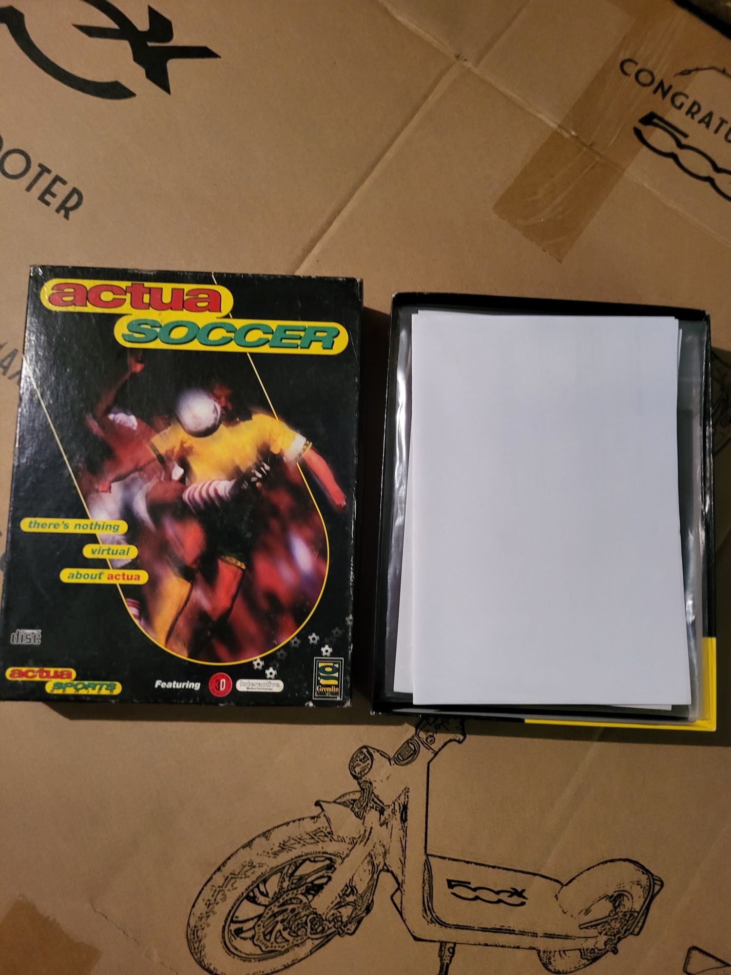 Gra PC CD Actua Soccer super retro komplet