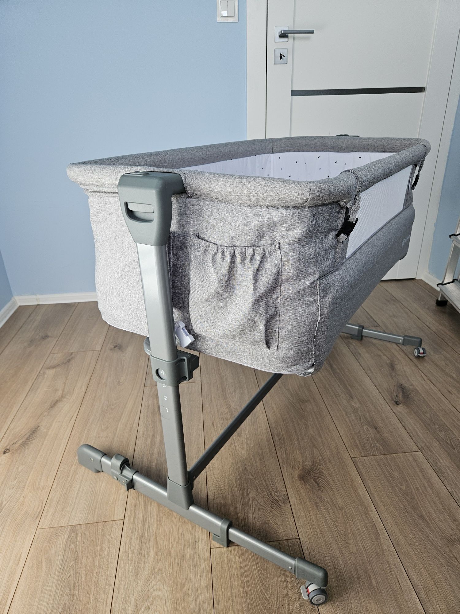 Dostawka łóżeczko dostawne Kinderkraft szara stan idealny