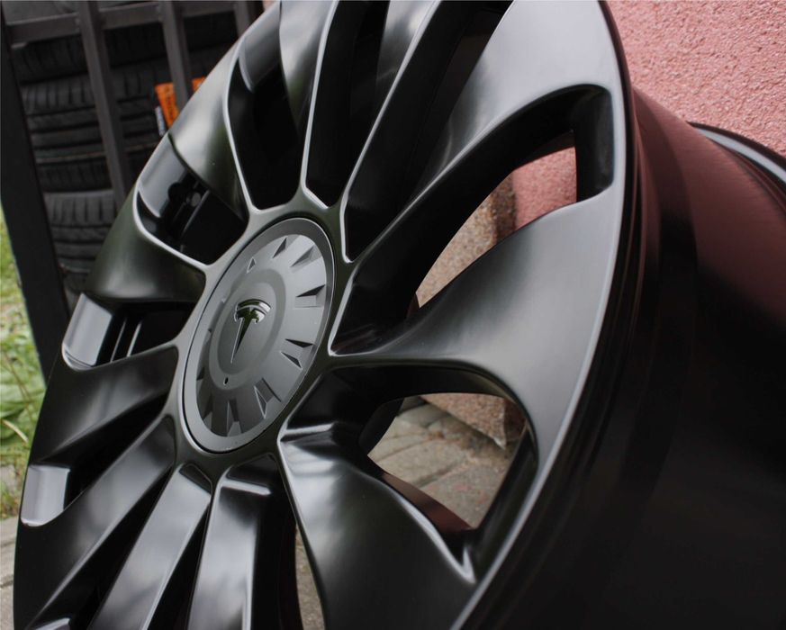 NOWE alufelgi CZARNE MATOWE TESLA 19 5x114,3 et45 9,5J 3 Y 2025. 2024