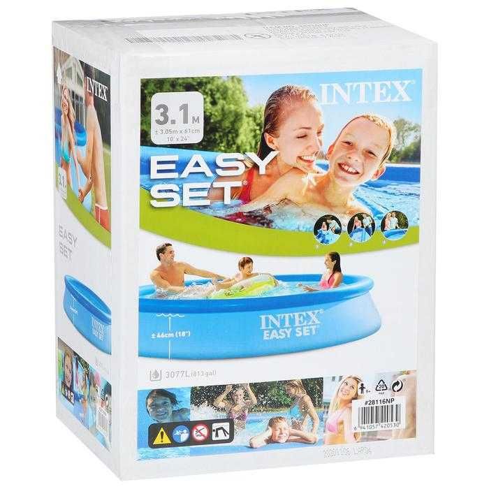 Надувний басейн Intex 28116 (305 x 61см) Easy Set Басейн для дому дачі