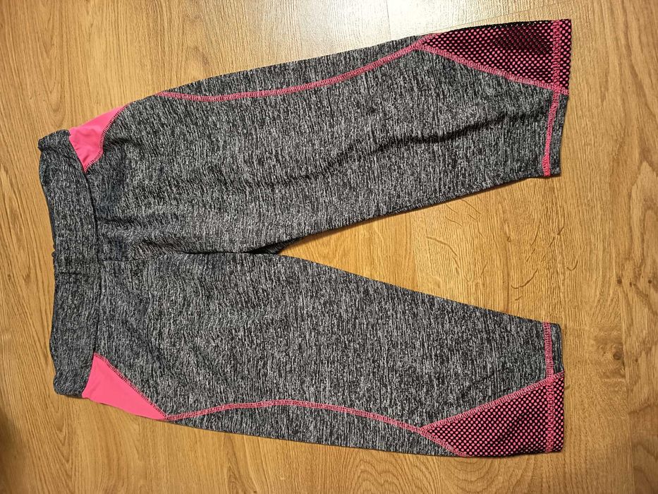 Legginsy damskie czarno szare / rozmiar L