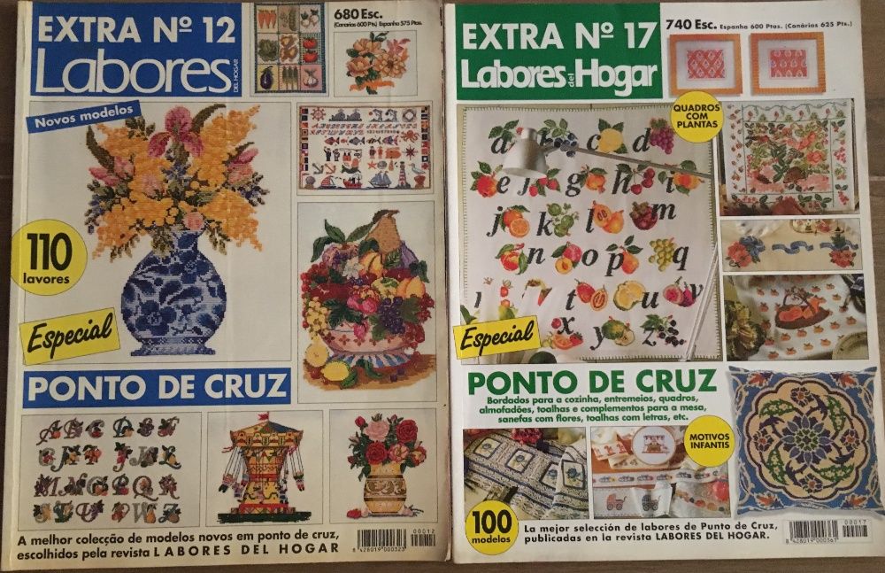 Revistas costura / ponto cruz